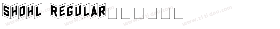 Shohl Regular字体转换
